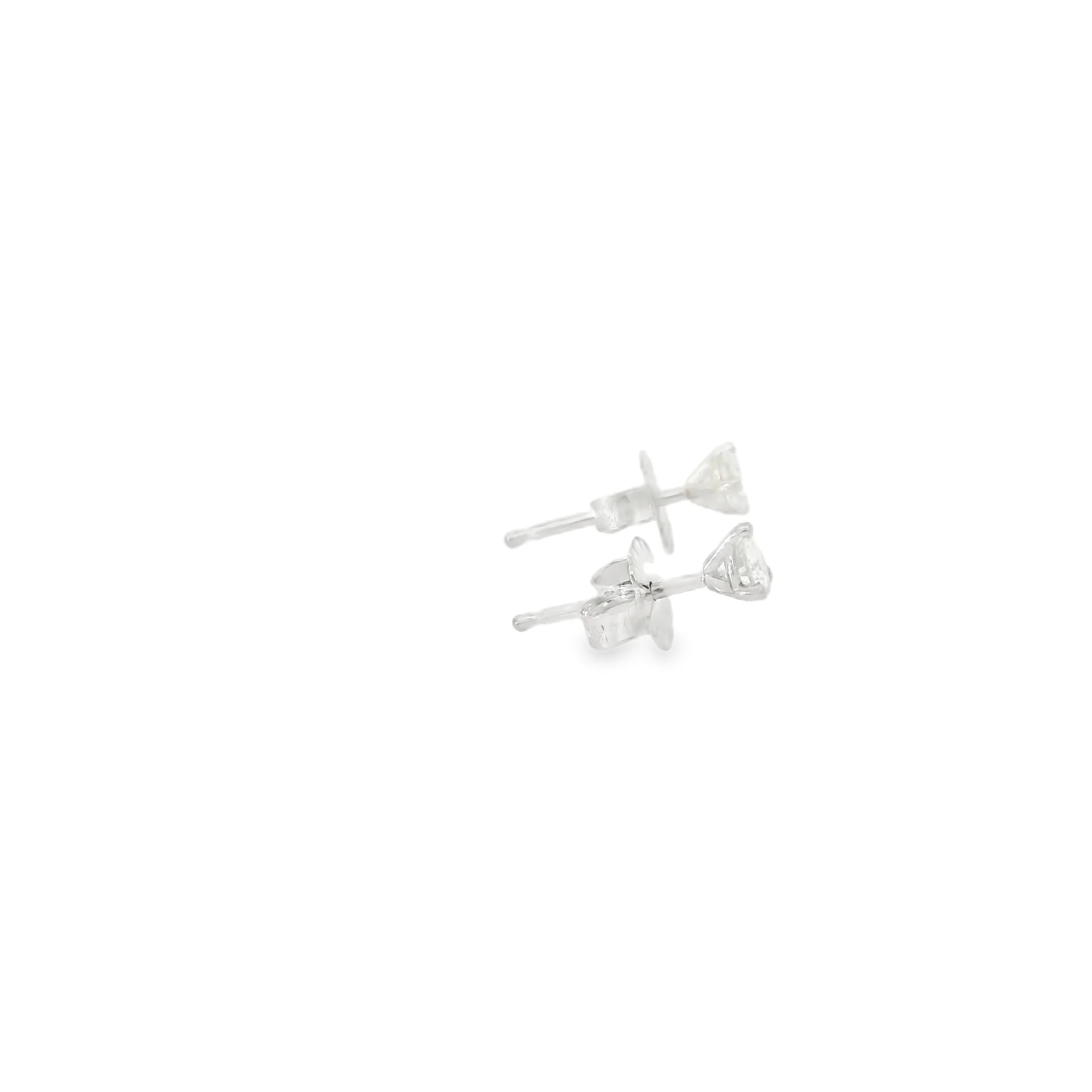 0.20 White Gold Diamond Studs - Image 4