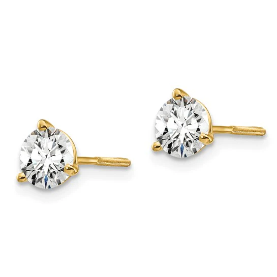 1 CT Lab Grown Diamond Studs - Image 4