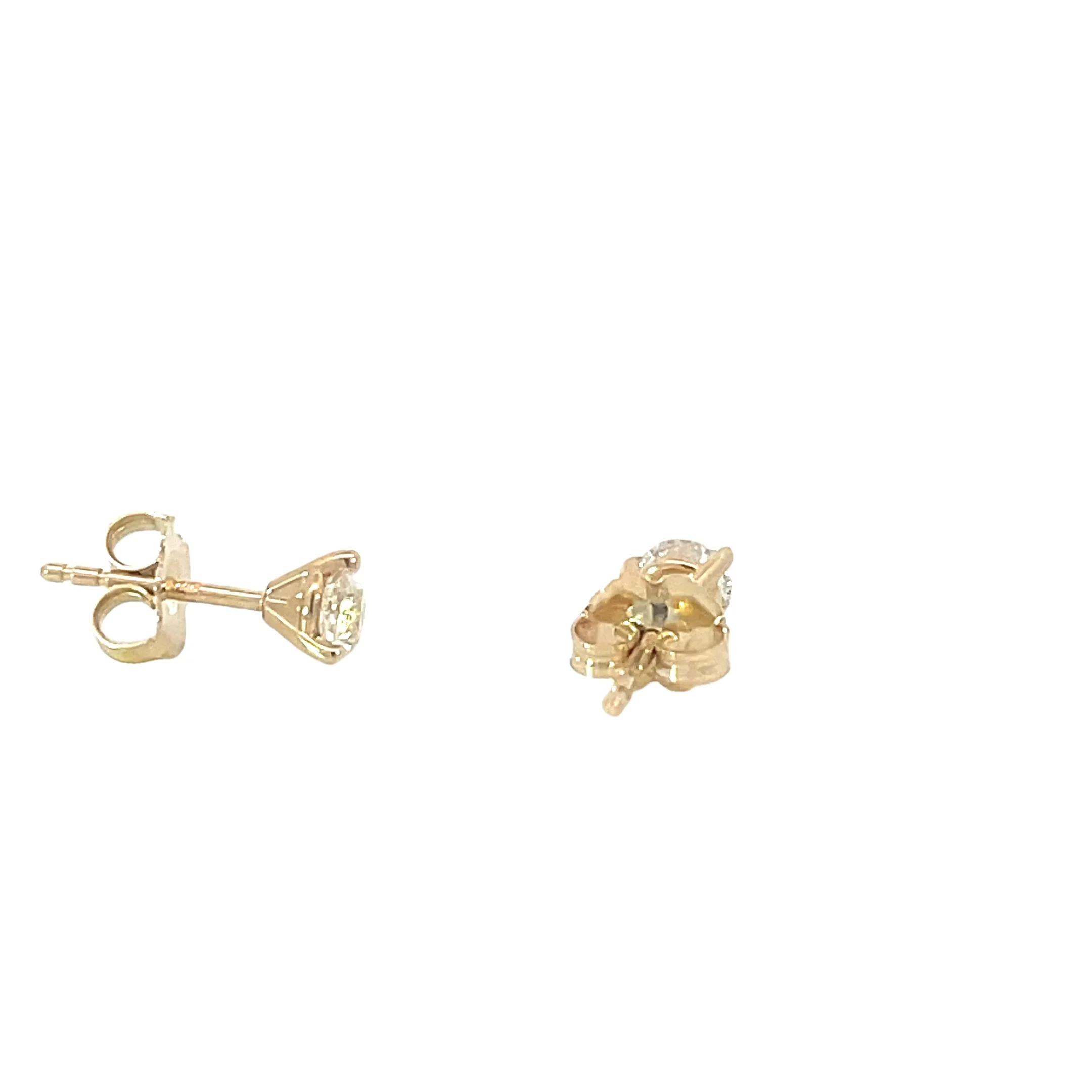 .63Ct Yellow Gold Diamond Solitaires - Image 3