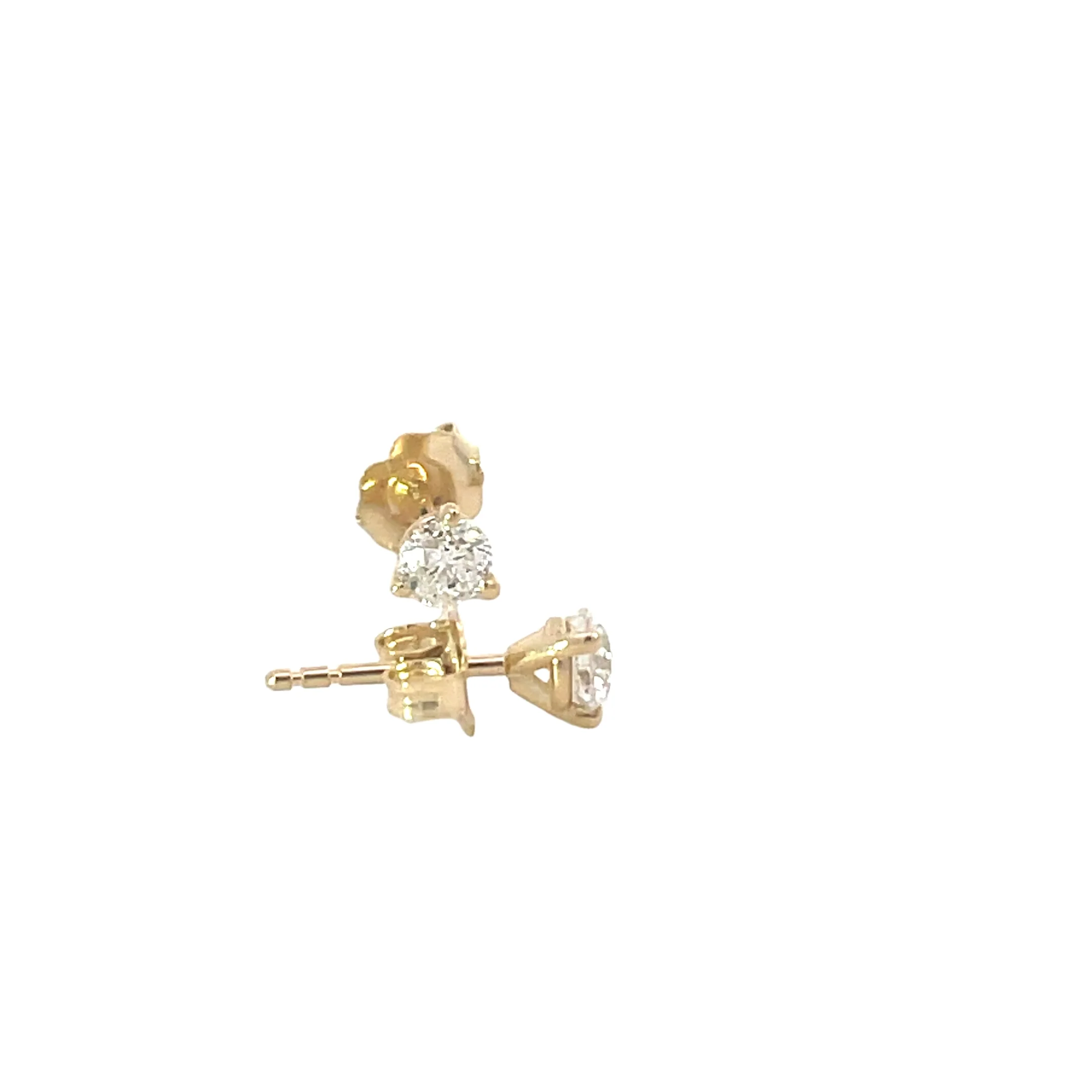 .63Ct Yellow Gold Diamond Solitaires - Image 4