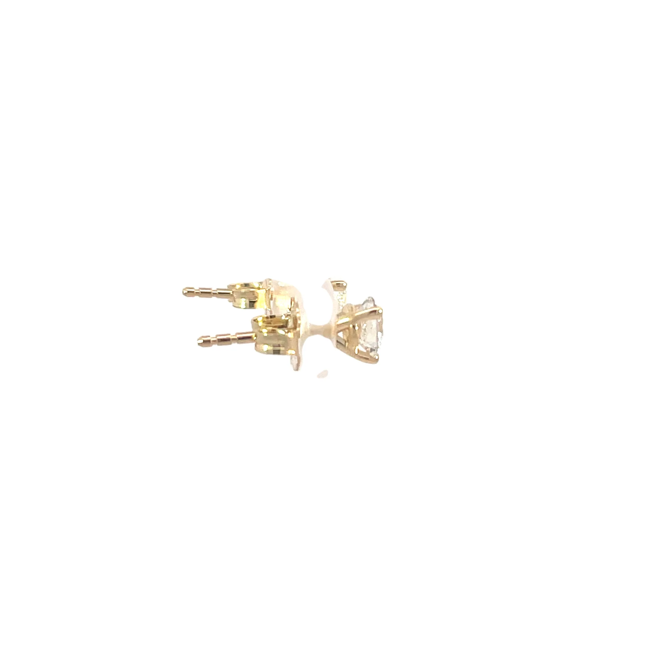 .75Ct Yellow Gold Diamond Solitaires - Image 4