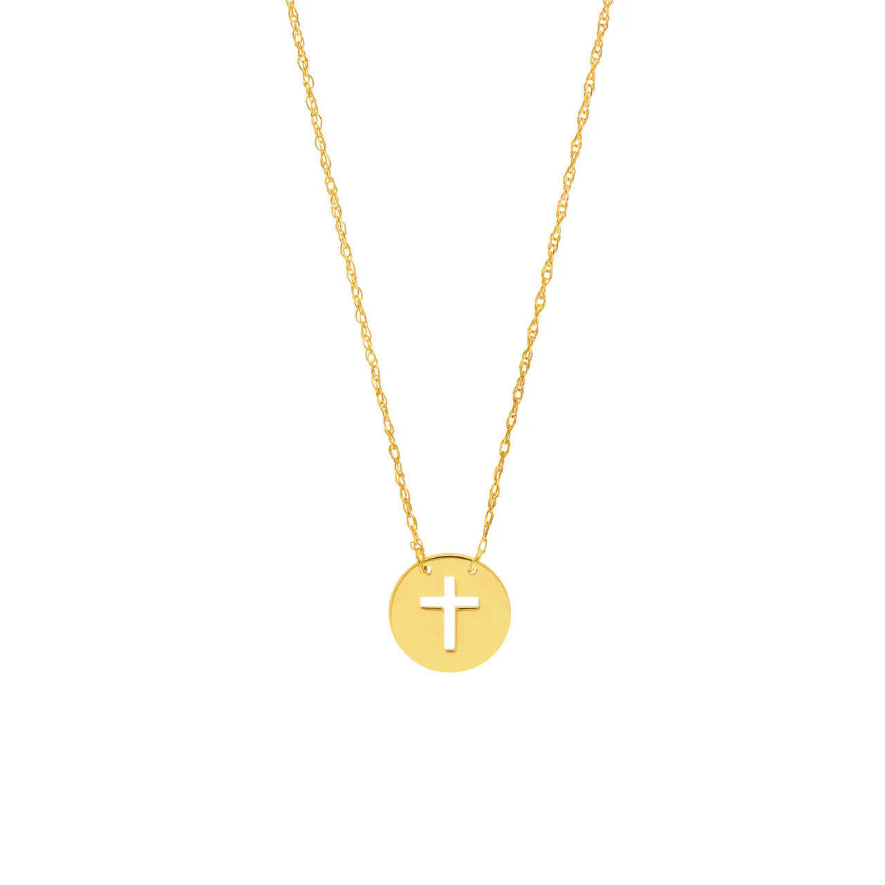 Cross Cut Out Necklace - Image 3