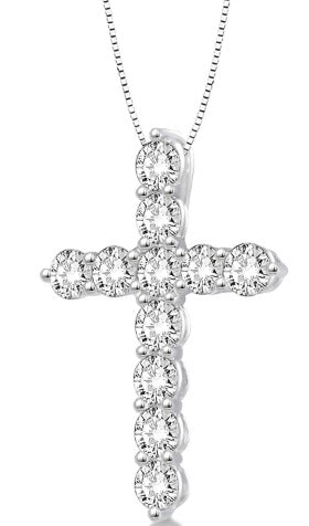 Diamond Cross Necklace - Image 3
