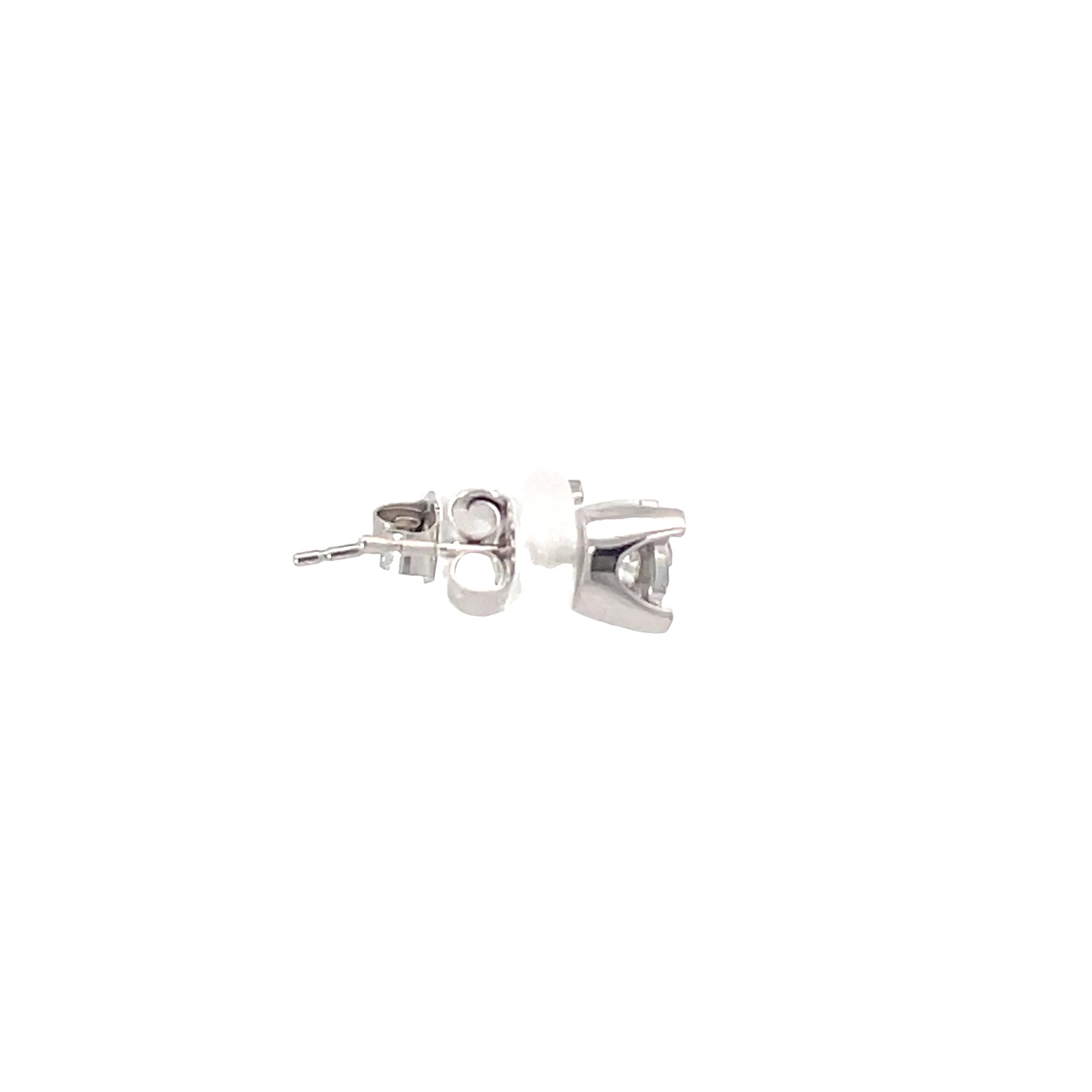 Diamond Solitaire Earrings - Image 5