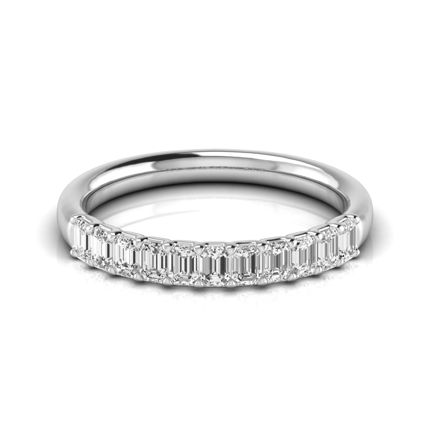 Emerald Cut Diamond Band - Image 10
