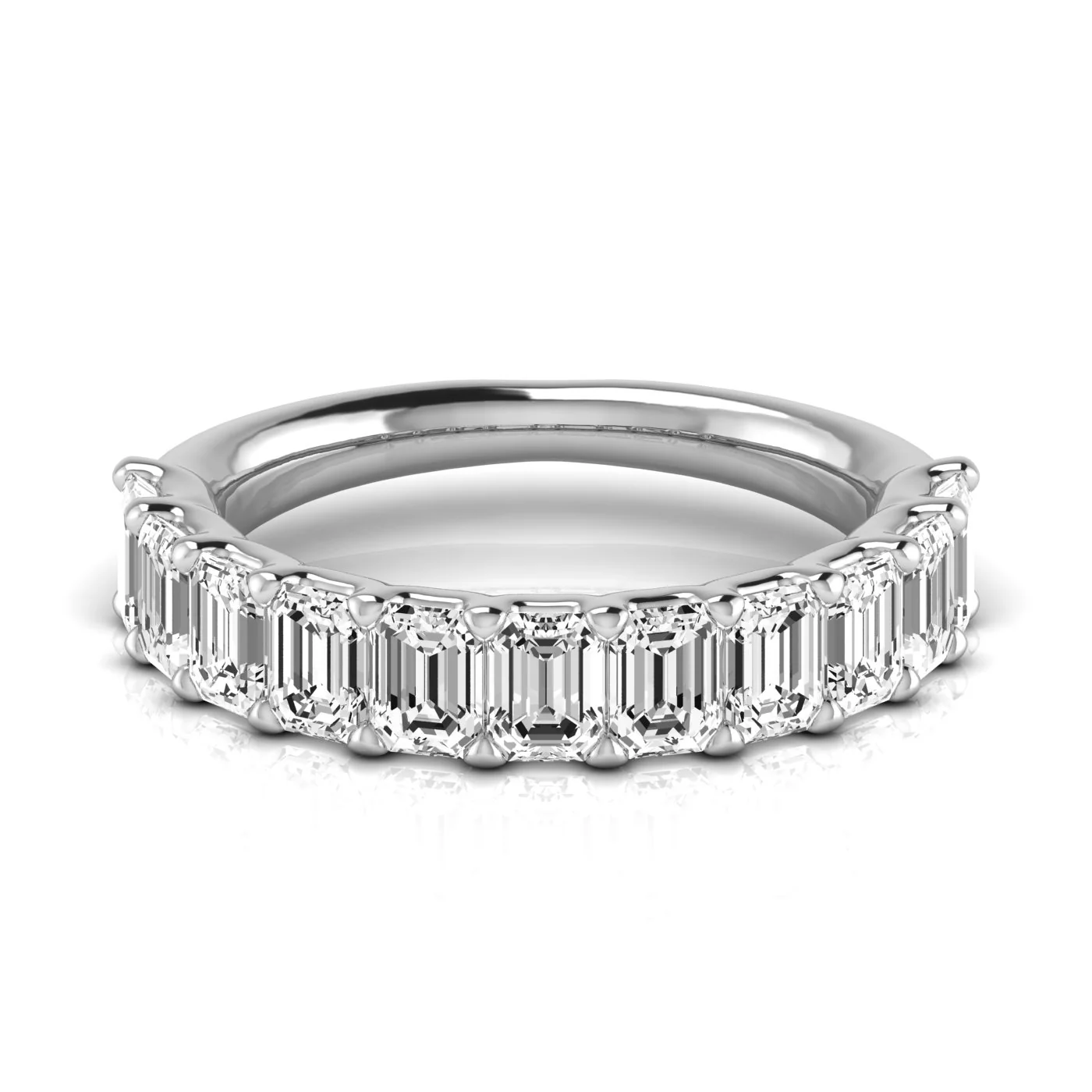 Emerald Cut Diamond Band - Image 14