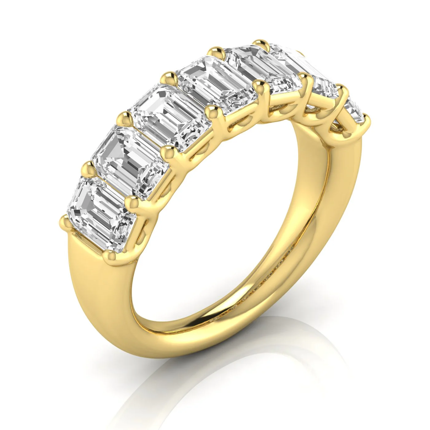 Emerald Cut Diamond Band - Image 15