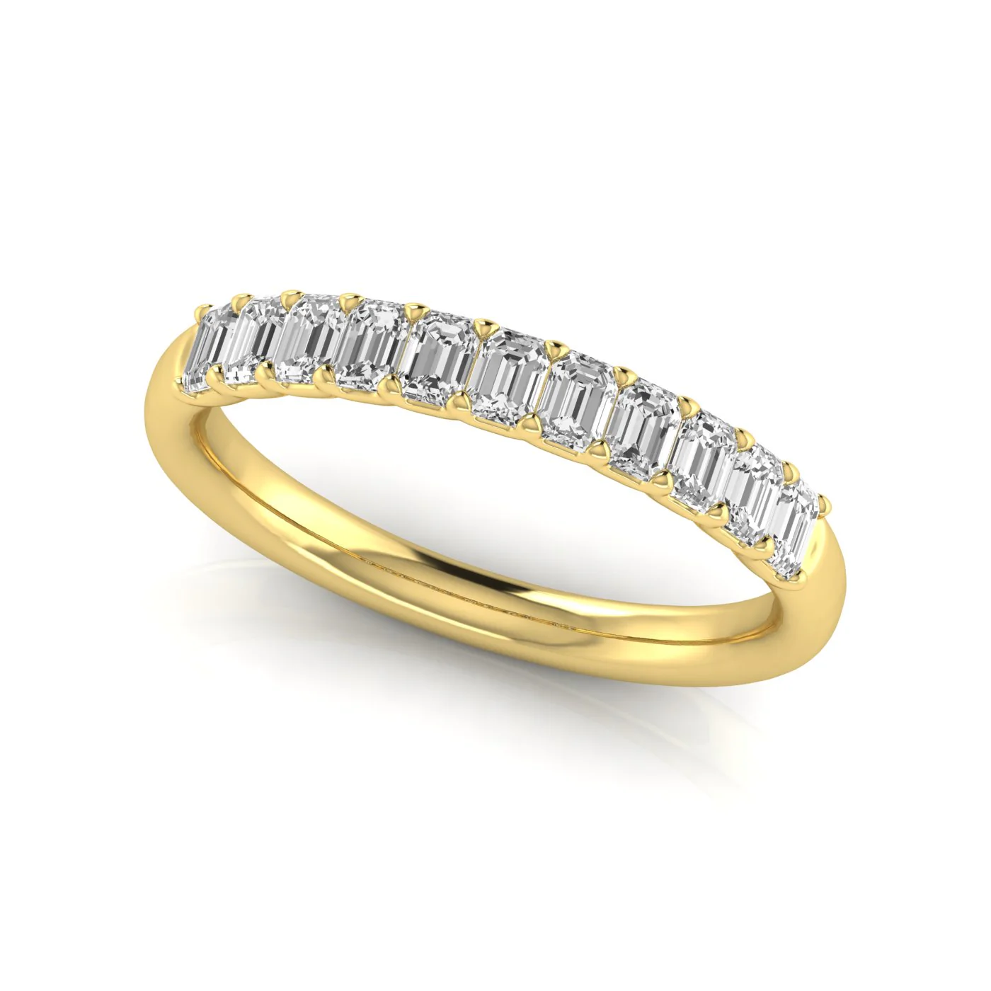 Emerald Cut Diamond Band - Image 3