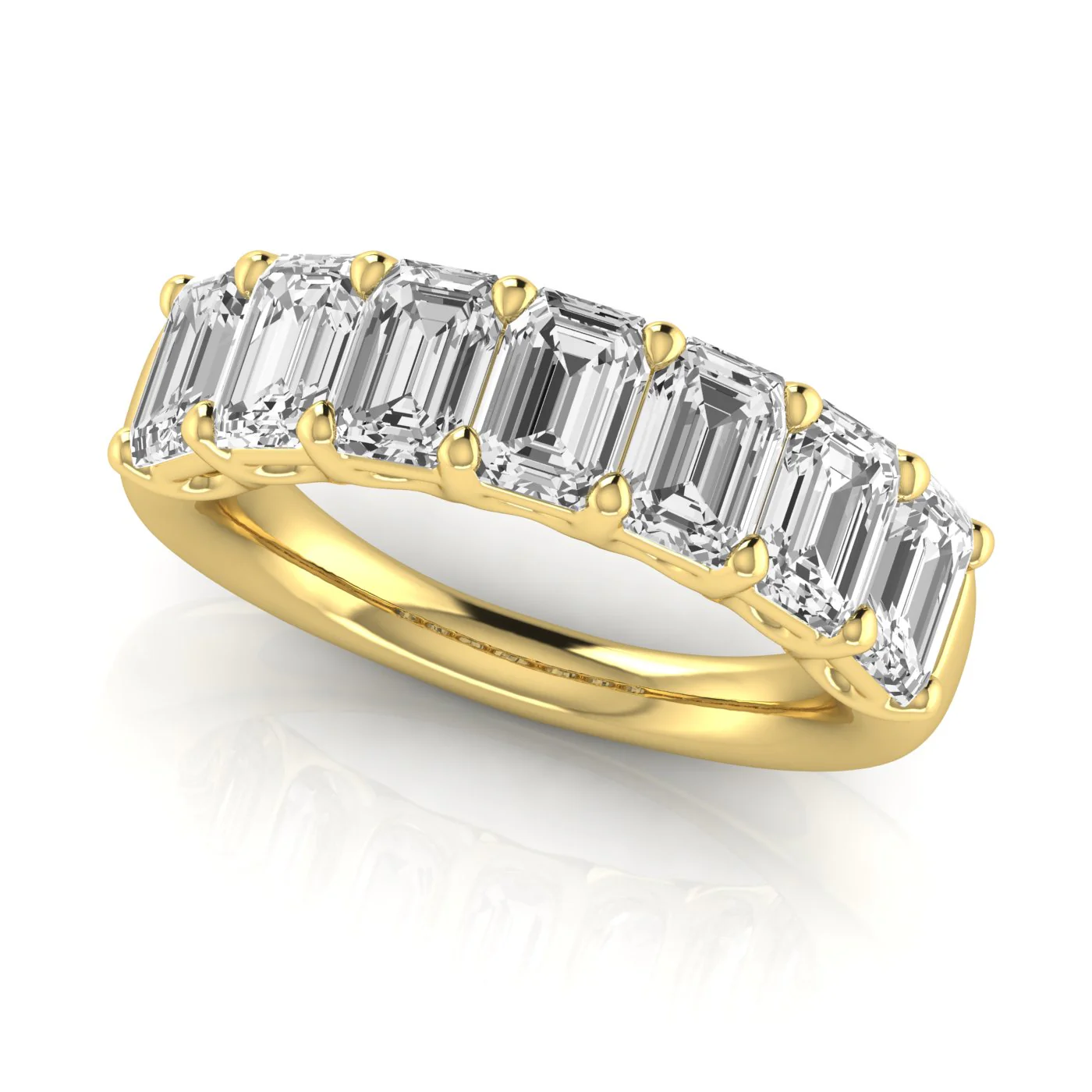 Emerald Cut Diamond Band - Image 4