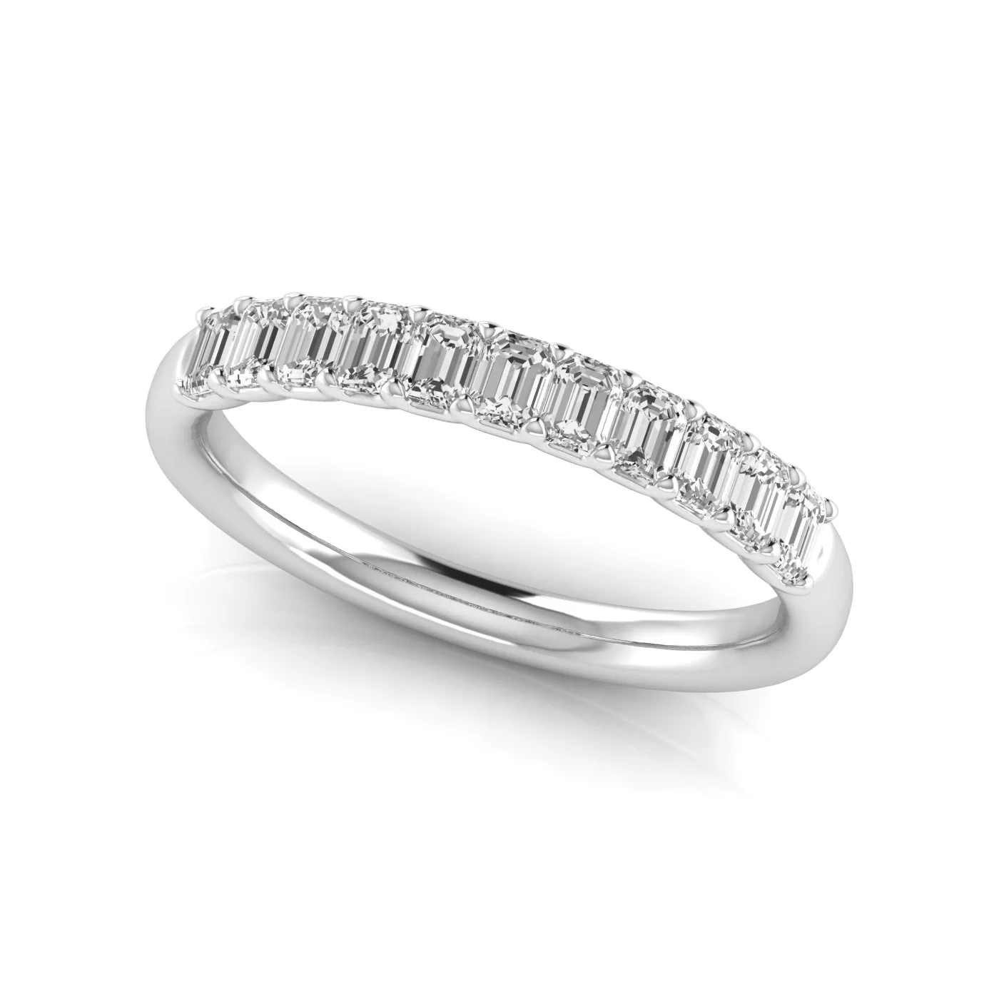 Emerald Cut Diamond Band - Image 5