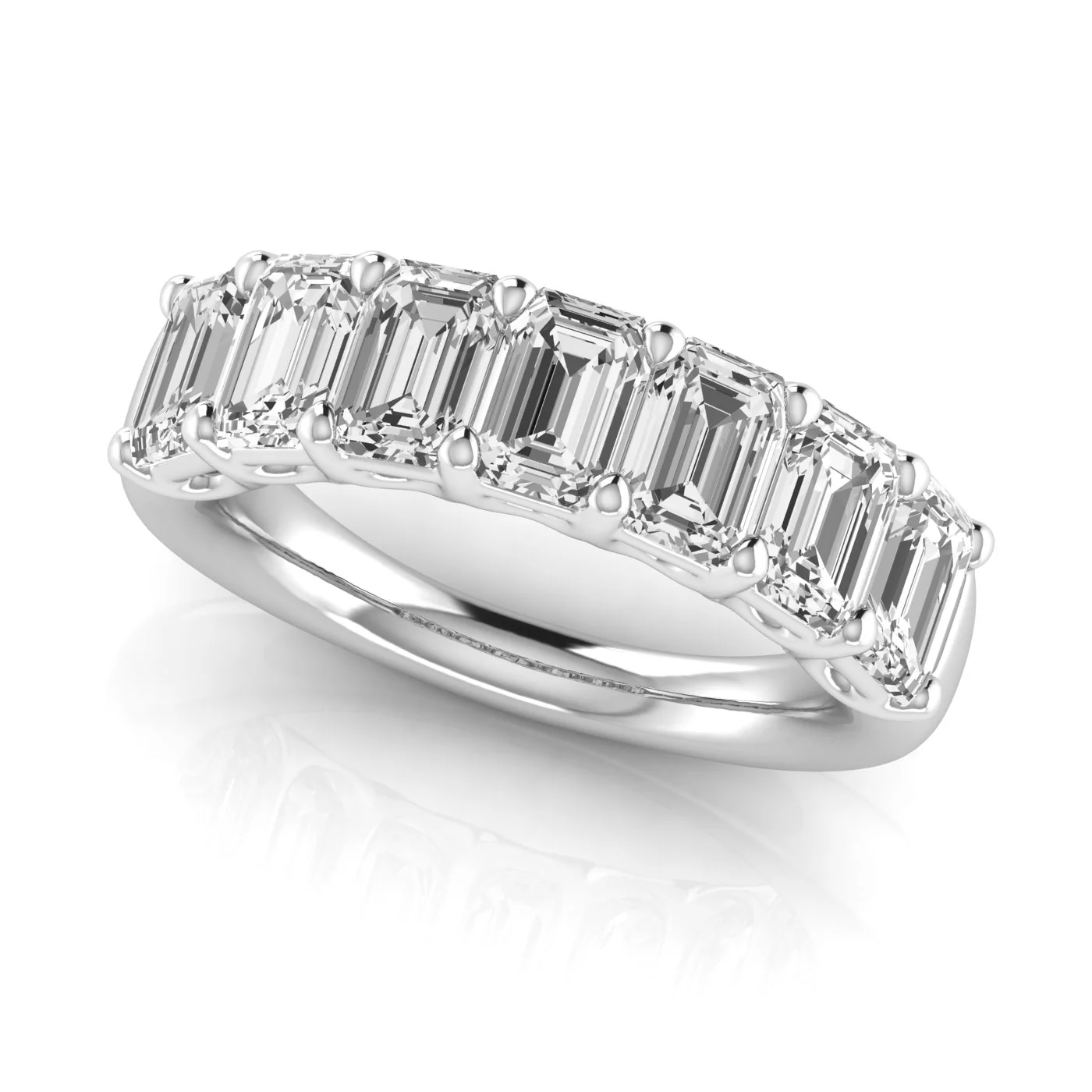 Emerald Cut Diamond Band - Image 6