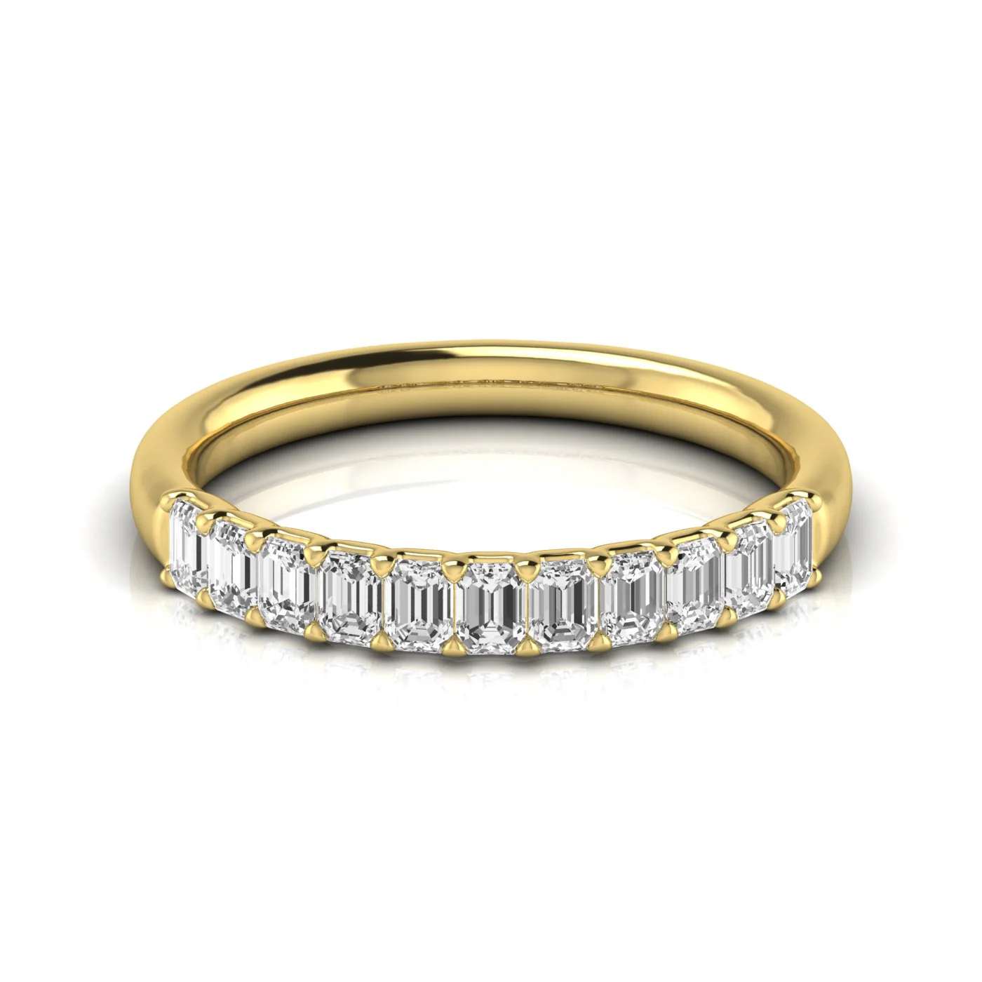 Emerald Cut Diamond Band - Image 9