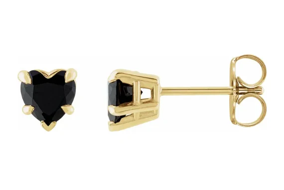 Gemstone Heart Studs - Image 4