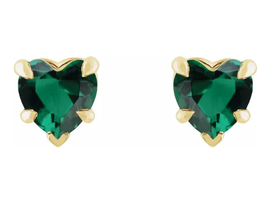 Gemstone Heart Studs - Image 7