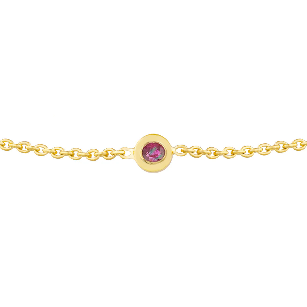 Ruby Bezel Bracelet - Image 3