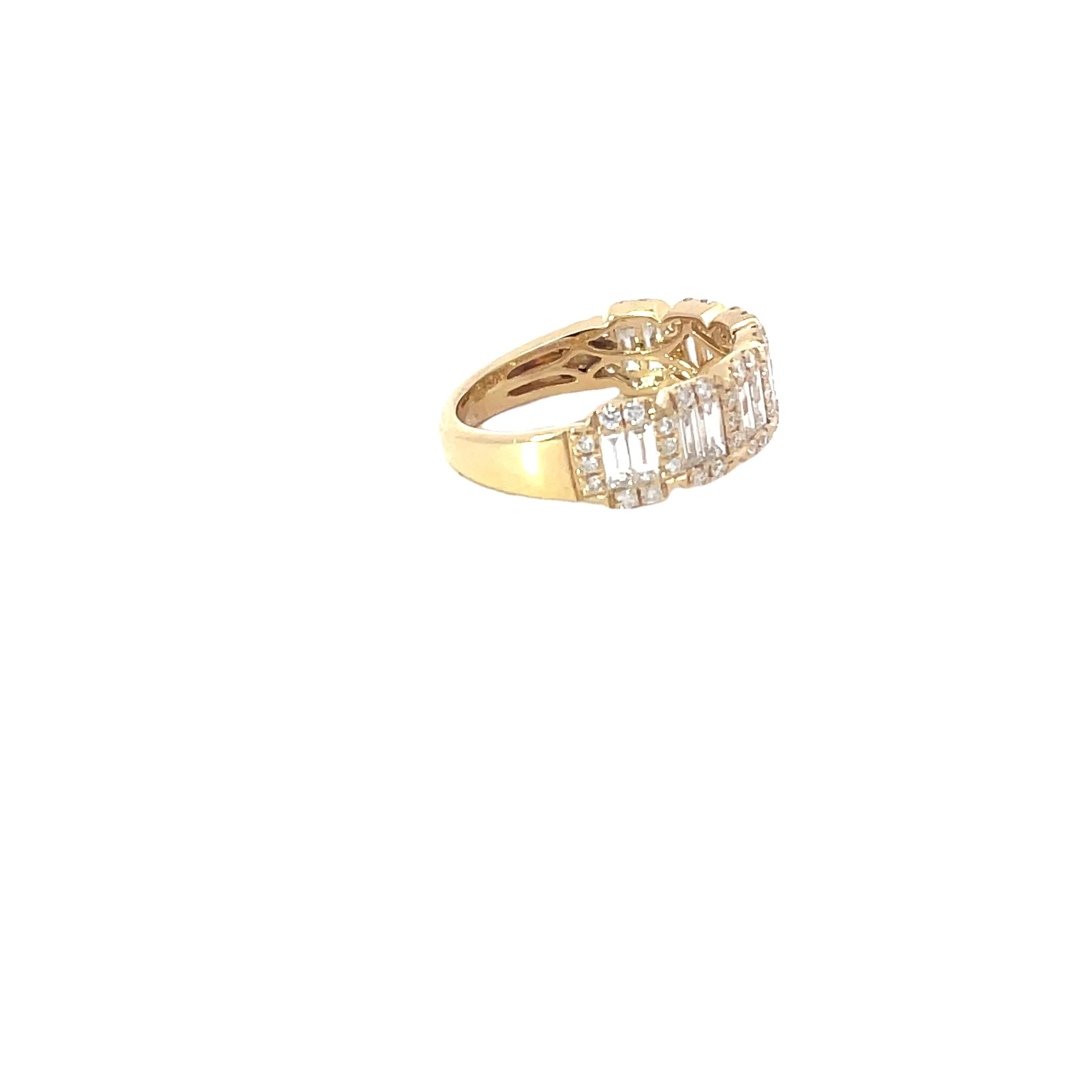 Yellow Gold Diamond Anniversary Band - Image 4